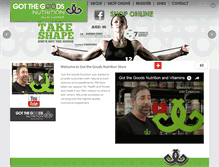 Tablet Screenshot of gtgnutrition.com